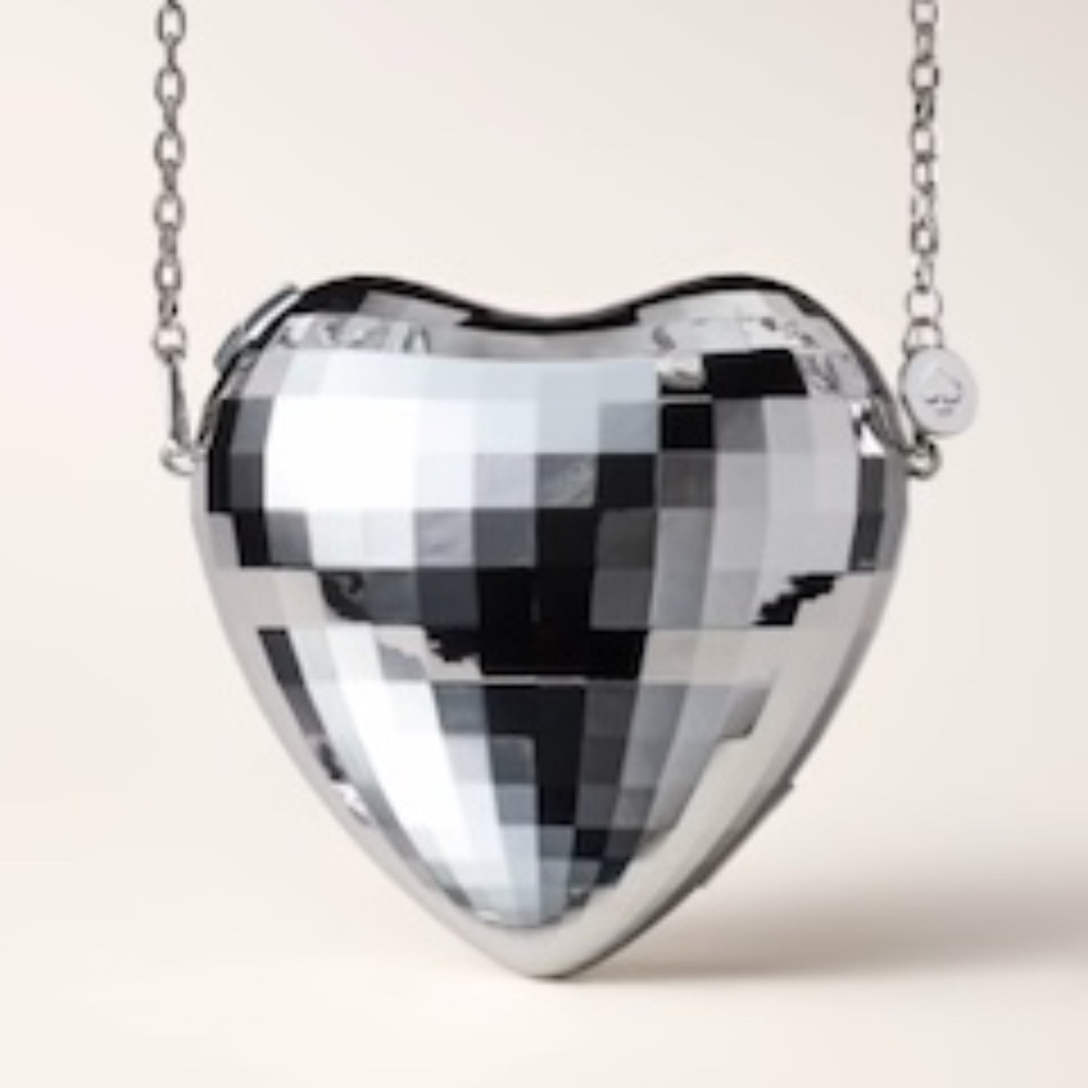 Disco Silver Heart Crossbody Bag - Kate Spade - New York x Target
